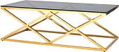 Журнальный столик Stool Group Инсигния 120x60 ECT-026-TG-SK (стекло smoke/сталь золото)