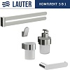 Набор аксессуаров для ванной Lauter 21TS3018 + 21TS3020 + 21TS3010 + 21TS3012 + 21TS3003 (Chrome, 5 предметов)