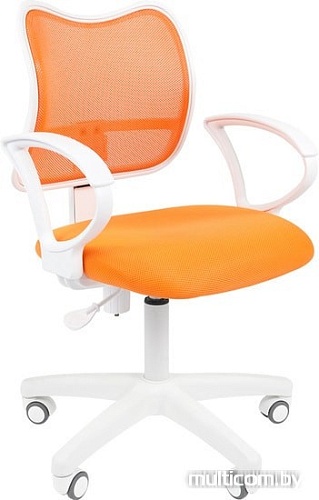 Кресло CHAIRMAN 450LT white (оранжевый)