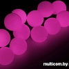 Гирлянда Luazon Шарики большие Led-100 (10 м, розовый) [185543]