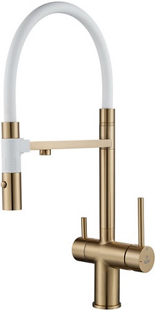 Смеситель Rose R958E (золотой сатин)