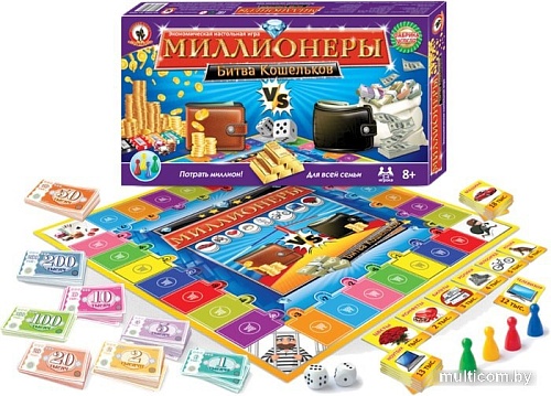 Настольная игра Русский стиль Миллионеры. Битва кошельков