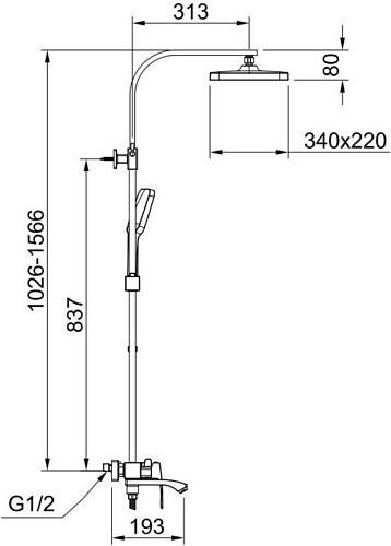 Душевая система Raglo R01.24.06