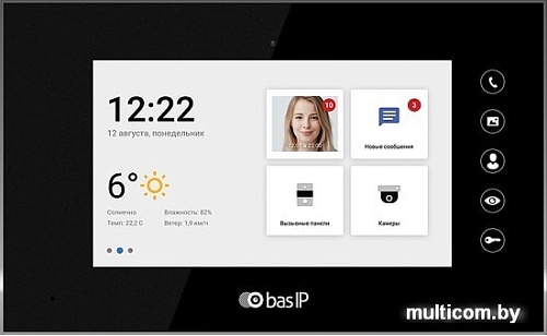 Монитор BAS-IP AT-07L (черный)