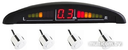 Парковочный радар Interpower IP-416 (белый)