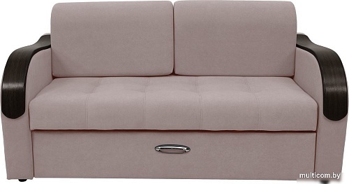 Диван Сириус Лидер-1 НПБ 185x110 (Eva 05 велюр светло-бежевый)