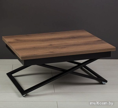 Стол-трансформер Levmar Accord D93/S53 (дуб делано/черные опоры)