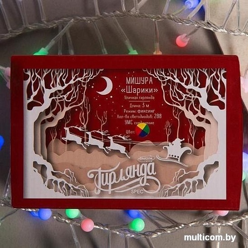 Гирлянда Luazon Нить LED-288-220V 3м (мульти) 3584151