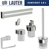 Набор аксессуаров для ванной Lauter 21TS3018 + 21TS3020 + 21TS3010 + 21TS3014 + 21TS3003 + 21TS3022 (Chrome, 6 предметов)