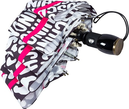 Зонт Moschino 8013-OCA Animal Logo Black