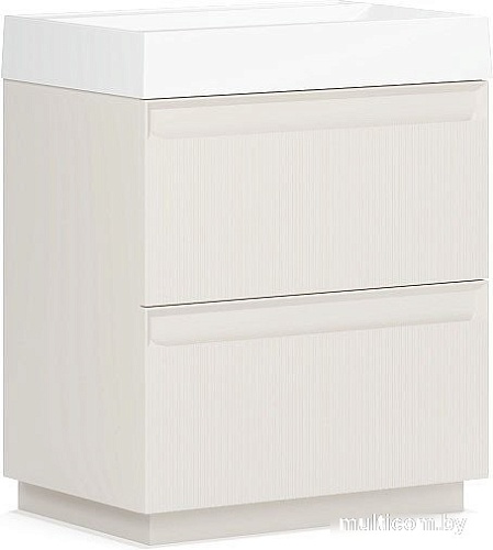 Belux Тумба под умывальник Базель Н 70-02 (180, светлый миндаль матовый)