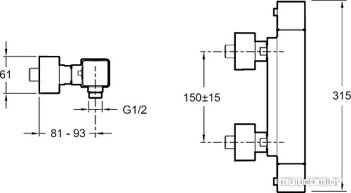 Смеситель Jacob Delafon Strayt E9096-CP