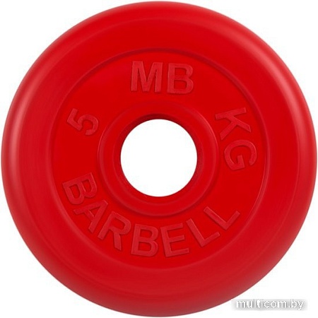 MB Barbell Стандарт 51 мм (1x5 кг, красный)