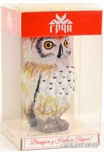 Елочные игрушки Грай Сова ЕГ-10 (белый)