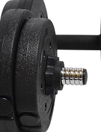 Гантели с грифом для штанги TREX Sport композитные с соединительным грифом 2x5 кг