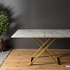 Стол-трансформер Levmar Compact D51/S90 (бетон/золото)