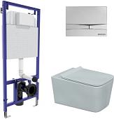 Унитаз Berges Wasserhaus Floe Rimless + Floe Slim SO + Novum525 + F3 043223