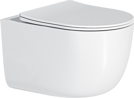 Унитаз подвесной Roxen Vortex в комплекте с инсталляцией StounFix Dual Fresh 6 в 1 968489 (кнопка: сатин)