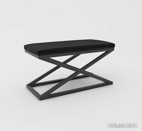 Банкетка Hype Mebel Трингл (черный/черный)