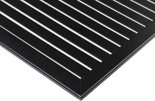 Декоративный экран Стильный дом De Luxe реечный 120х60см (черный)