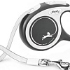 Поводок-рулетка Flexi New Comfort S Tape 5 м (черный)