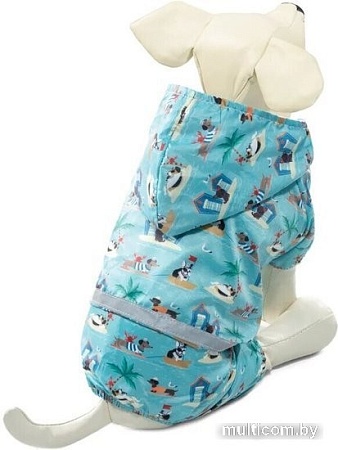 Дождевик для животных Triol Мореплаватели 12251198 (L, со светоотражающей лентой)