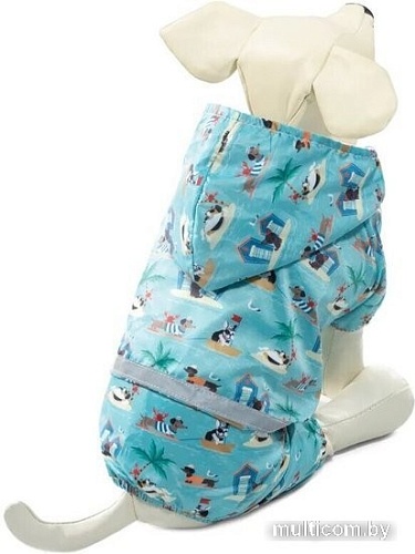 Дождевик для животных Triol Мореплаватели 12251198 (L, со светоотражающей лентой)