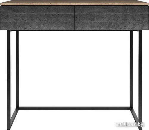 Консольный стол Shtabe Simple 7011 эко (графит/дуб веллингтон/черный)