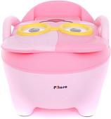 Детский горшок Pituso Котик в очках 1730 (розовый)