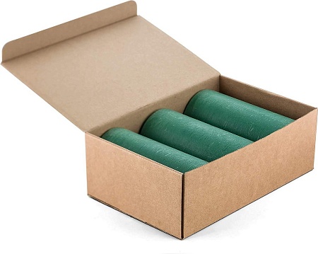 Набор свечей Мелт 150 мм (3 шт, темно-зеленый)