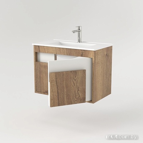 Дабер Тумба под умывальник 016 WeltWasser Deilbach 7517-70 Т16.7W.0.21 (дуб галифакс/белый)