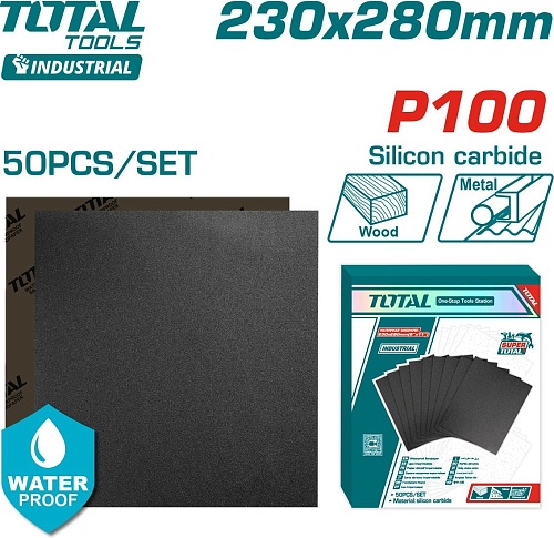 Набор шлифлистов Total TAC010016 (50 шт)
