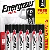 Батарейка Energizer Max LR03 AAA BL4+2 6 шт. E300157304P