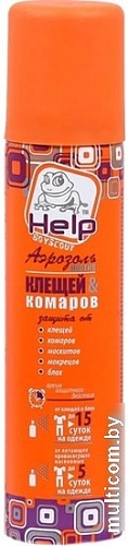 Аэрозоль от насекомых Help от клещей и комаров репеллентный 80221 75 мл