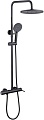 Душевая система Abber Emotion AF8816B (черный матовый)