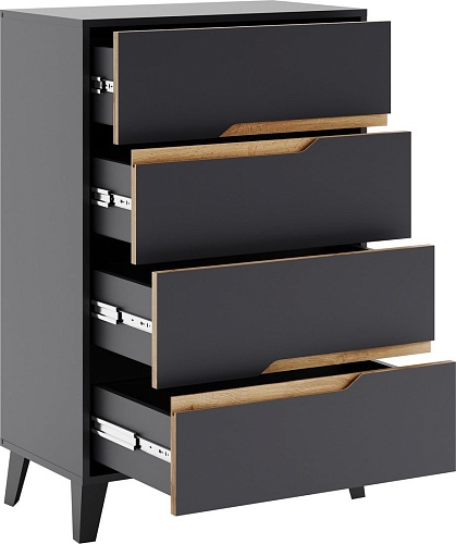 Комод ЭлиГард Eyva 4S (графит)