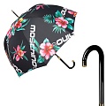 Зонт Moschino 8923-63autoa Hibiscus Black