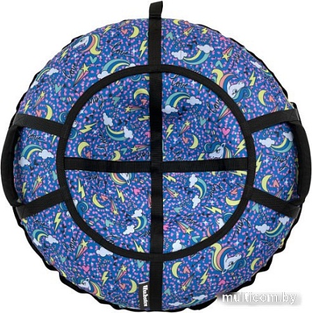 Тюбинг Hubster Люкс Pro S 110 см (Единорог голубой)