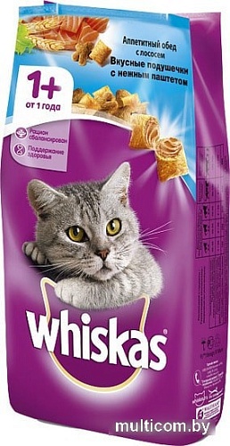 Корм для кошек Whiskas Аппетитный обед с лососем 5 кг