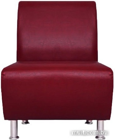 Интерьерное кресло Brioli Руди (экокожа, L16 вишневый)