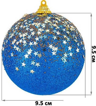 Елочная игрушка Elan Gallery 970101 (золото/синий)