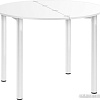 Кухонный стол Millwood Далис 1 (белый/металл белый)