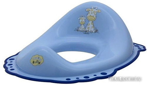 Детская накладка на унитаз Maltex Зебра 6463 (голубой)