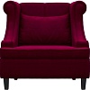 Интерьерное кресло Brioli Людвиг (велюр, B48 вишневый/темные ножки)