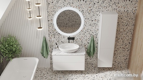 Belux Тумба под умывальник Джаз НП 90-02 (белый глянец)