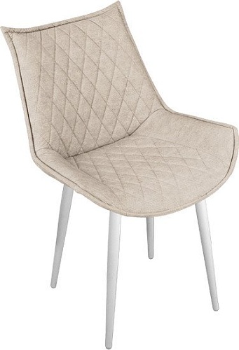 Стул Трия Фэнди К1С (белый матовый/микровелюр Duna Brilliant)