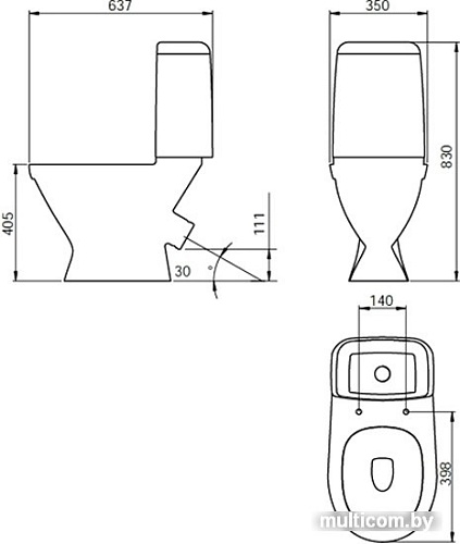 Унитаз IDDIS Odyssey Nova ODN2DSEi24