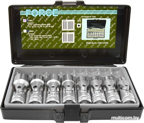Набор торцевых головок Force 4085 (8 предметов)