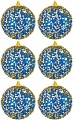 Елочная игрушка Elan Gallery Звезды 970095 (6 шт, синий)