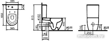 Унитаз Vitra Sento Rim-Ex 9830B003-7203